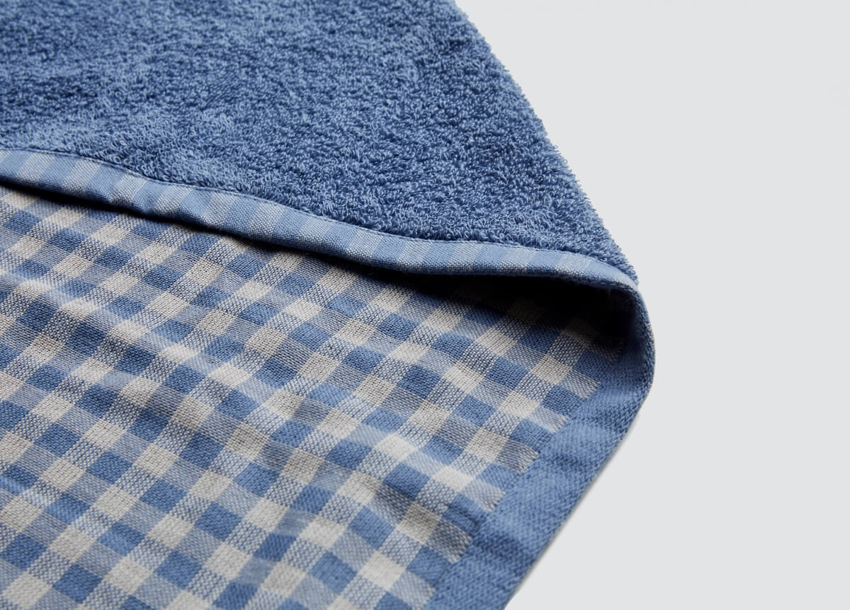 Dual-sided Check Turkish Cotton Towel Set
