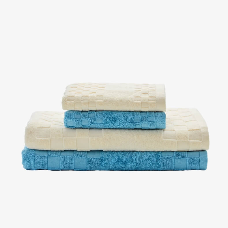 Geometric Fast-Drying Turkish Cotton Towel Set
