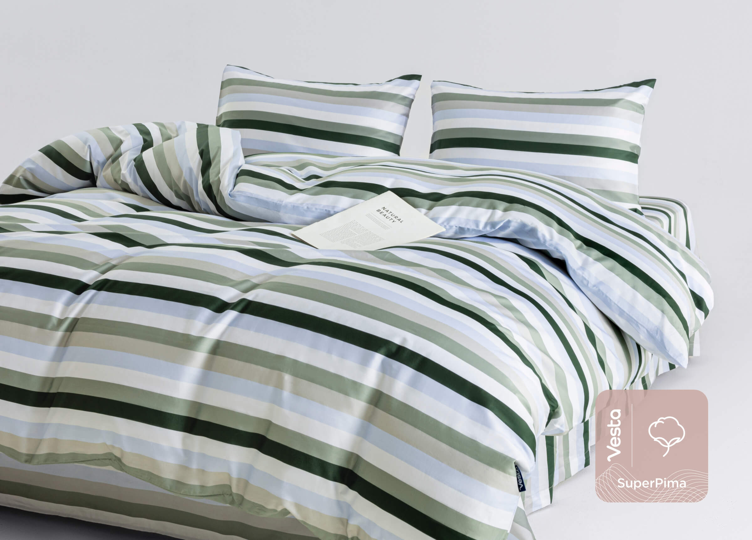SuperPima™ Morandi Stripe Duvet Cover
