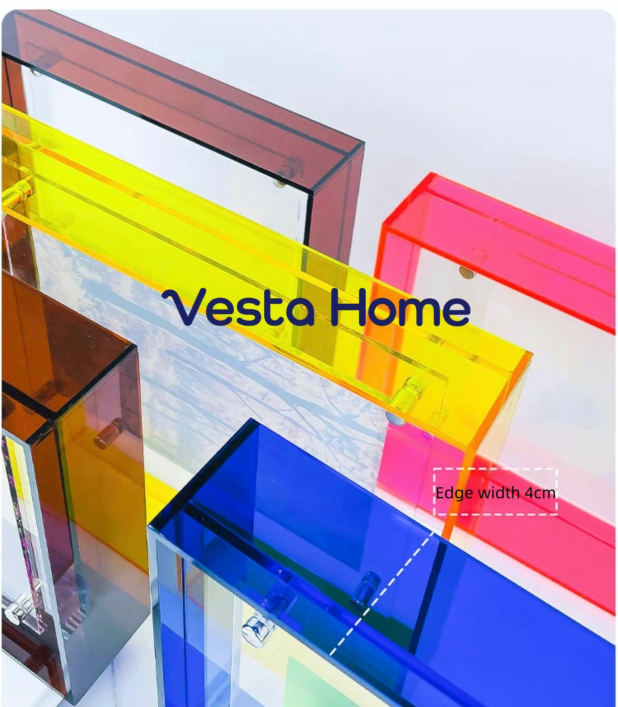 Vesta Home Acrylic strong magnetic identification box