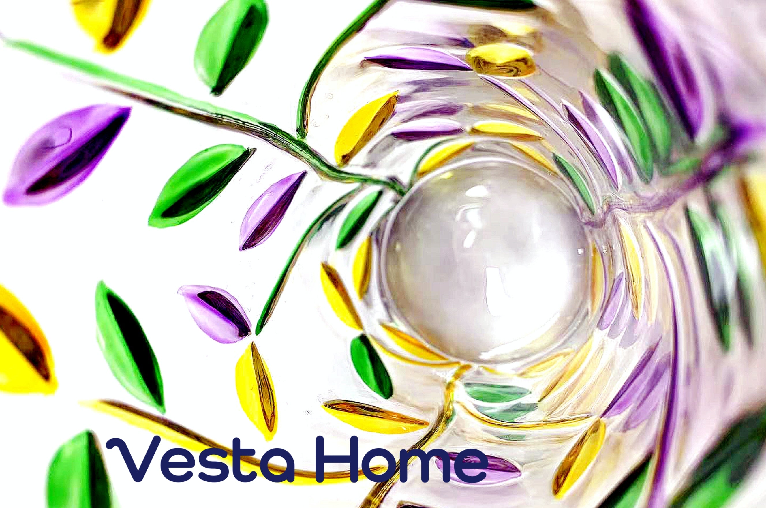 Vesta Home Relief glass cup
