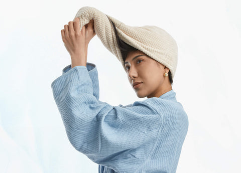 SuperWaffle Ultra Absorbent Hair Wrap Towel (Pack of 2)