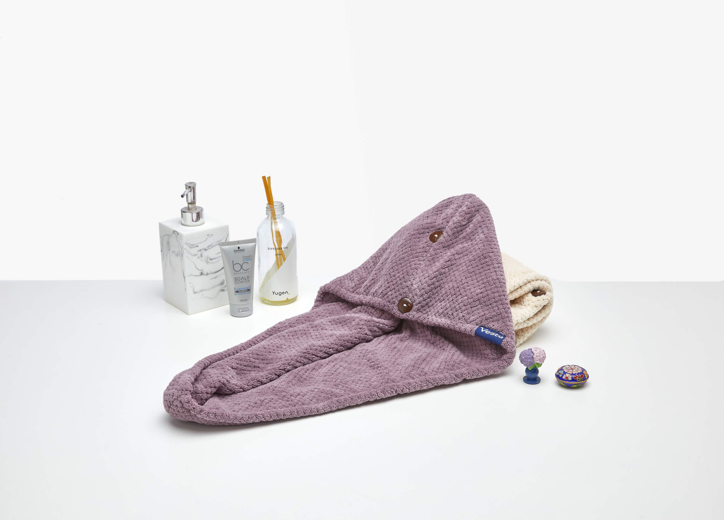 SuperWaffle Ultra Absorbent Hair Wrap Towel (Pack of 2)