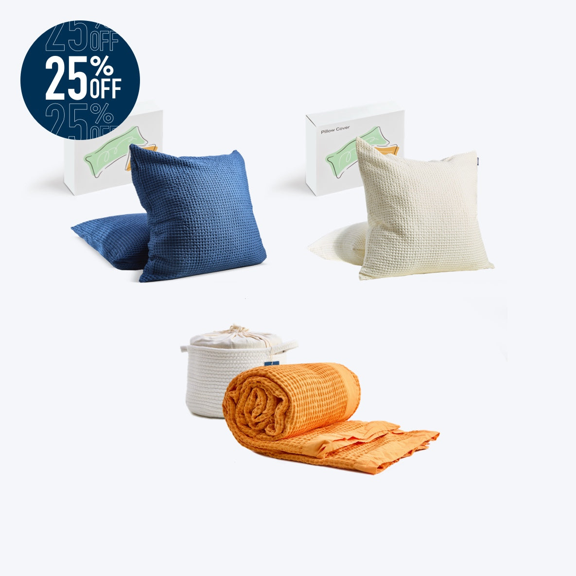5-Pc Throw Pillow & Blanket Set
