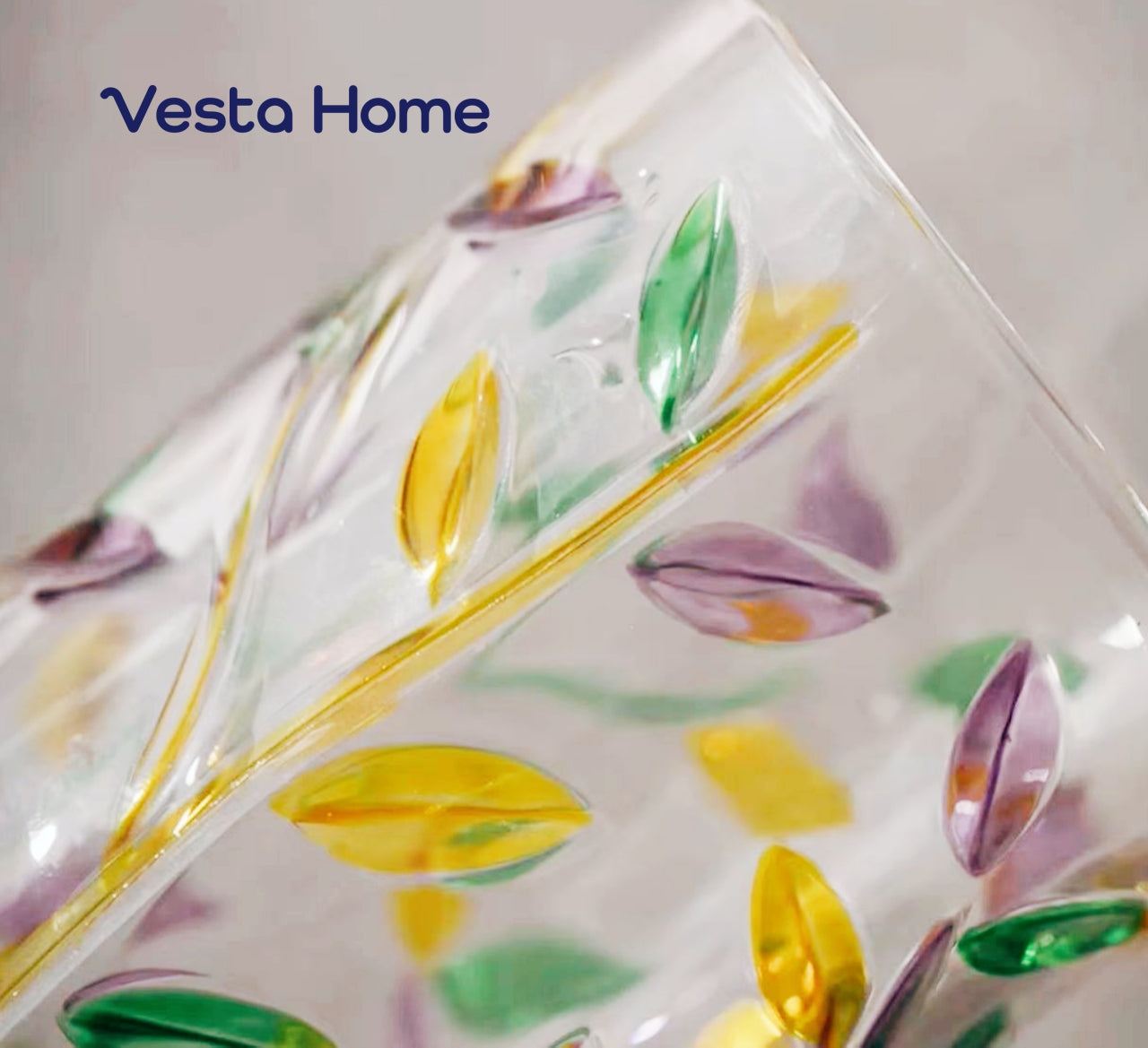 Vesta Home Relief glass cup