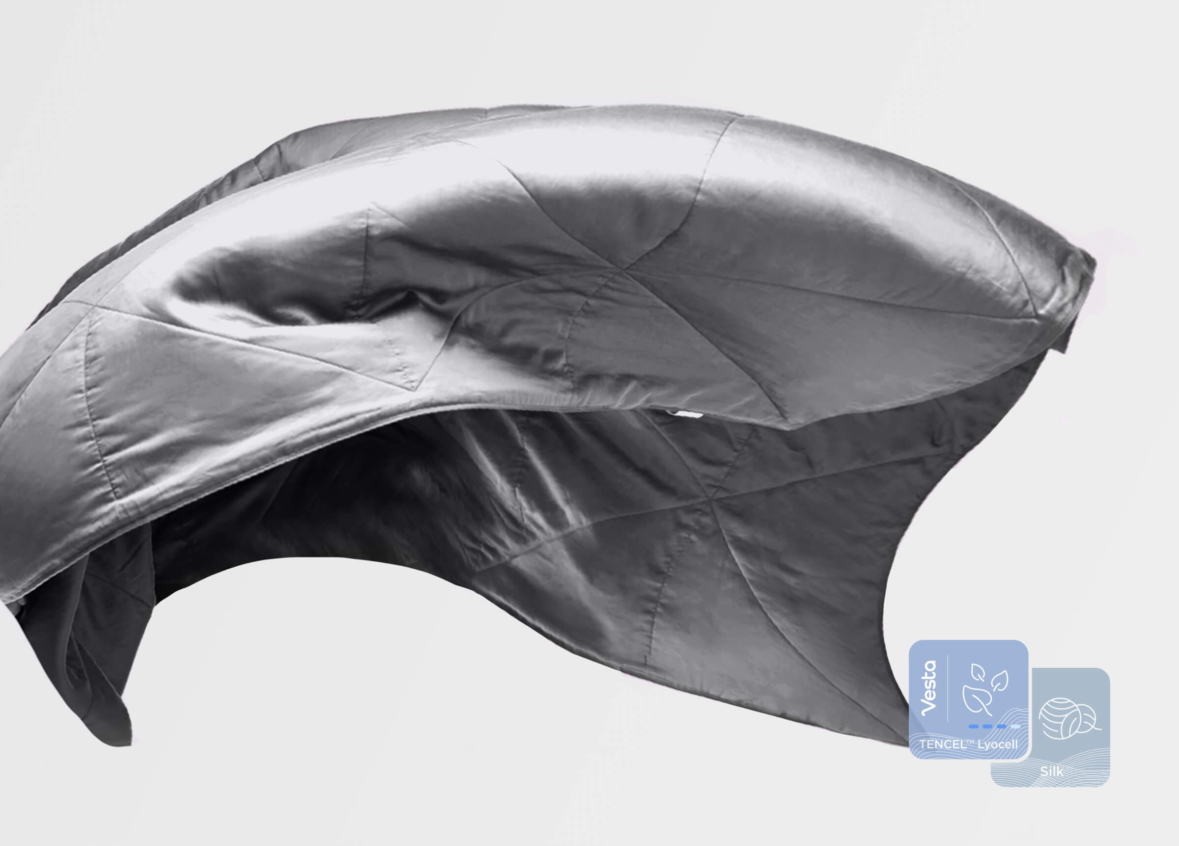 Premium Washable Silk Blanket with Cotton Shell