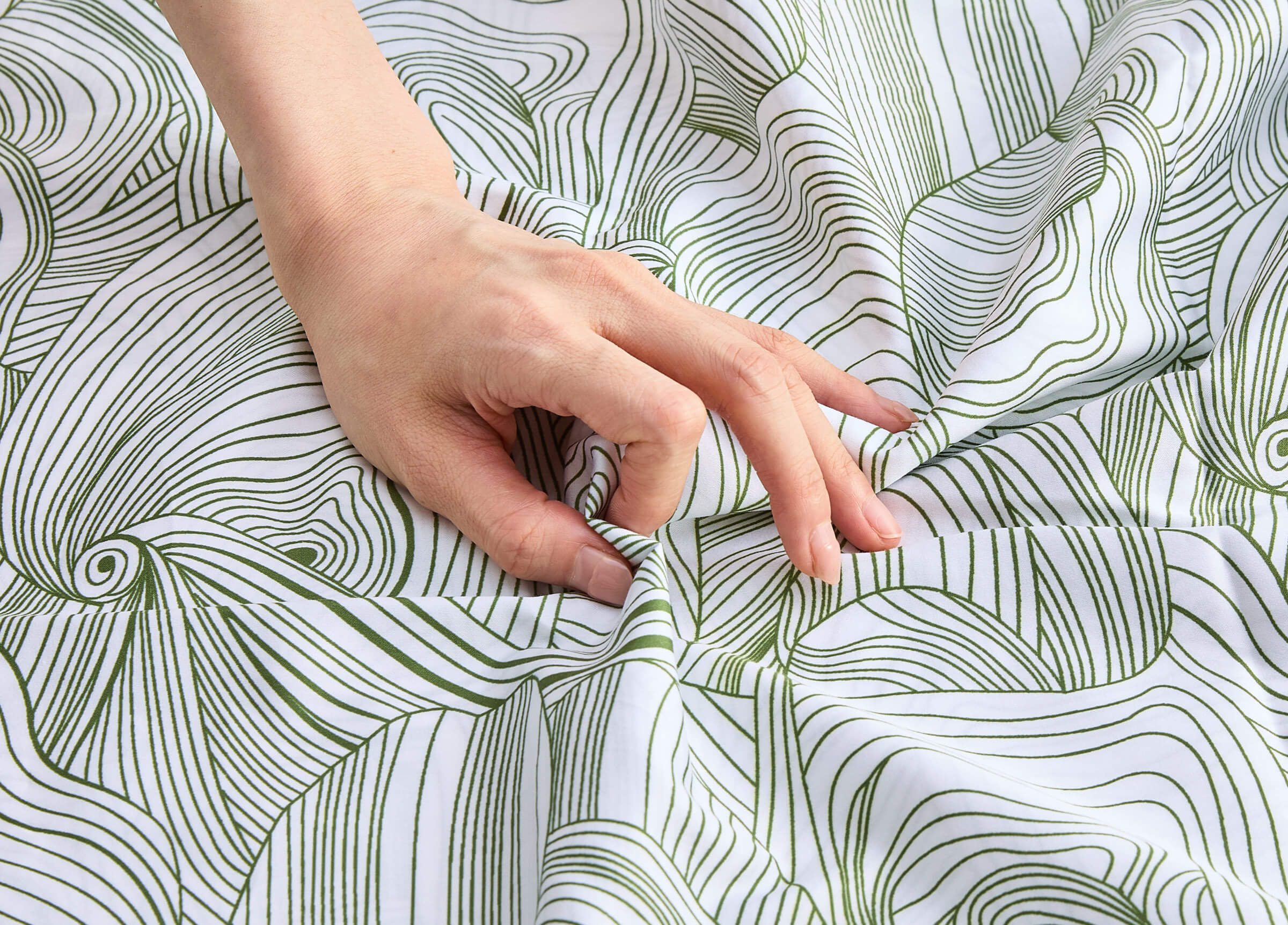 SuperPima™ Hand-Drawn Line Duvet Cover