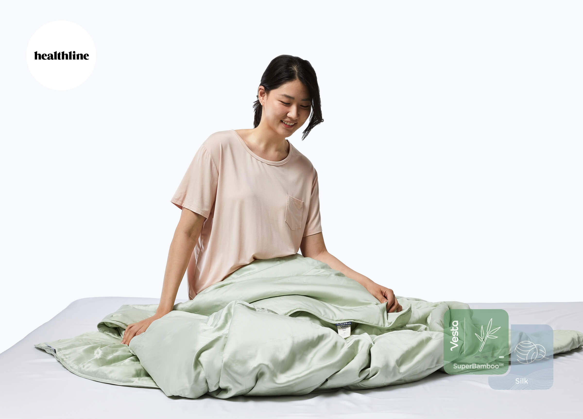 Green Silk Blanket - Final Sale