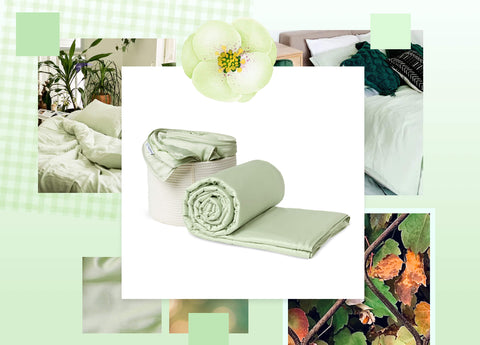 Green Silk Blanket - Final Sale