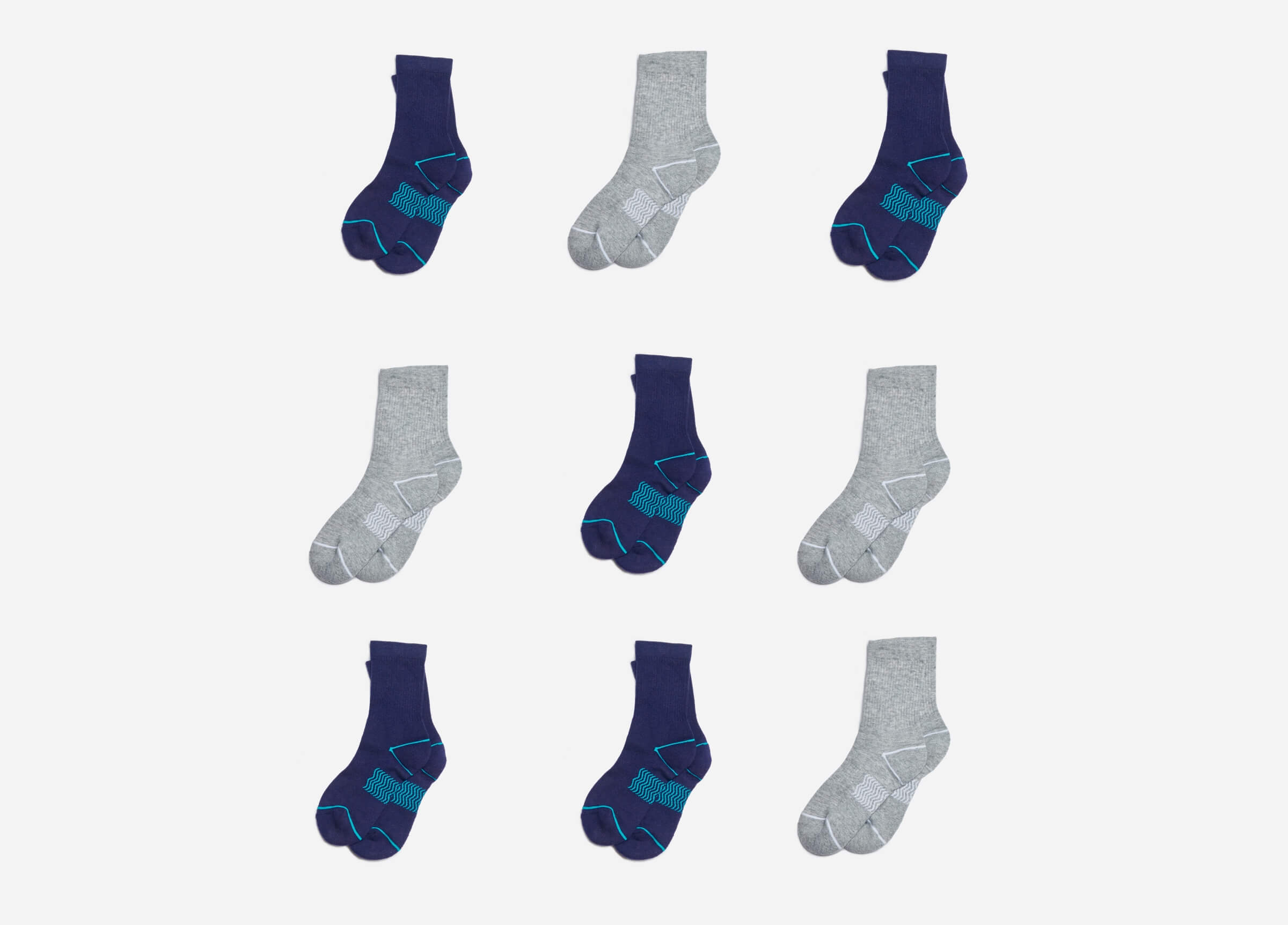 Wool Blended Socks (Large Size Only) 12-Pack