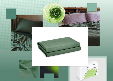 Aspen Green Duvet Cover - King Size Only