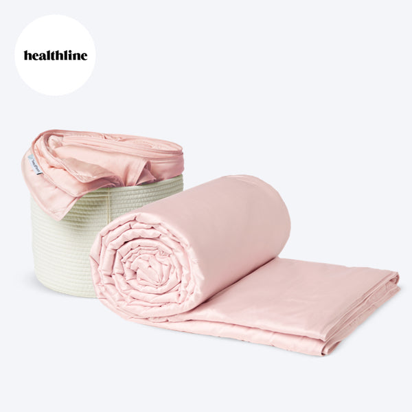 Washable Premium Silk Cooling Blanket Rainbow