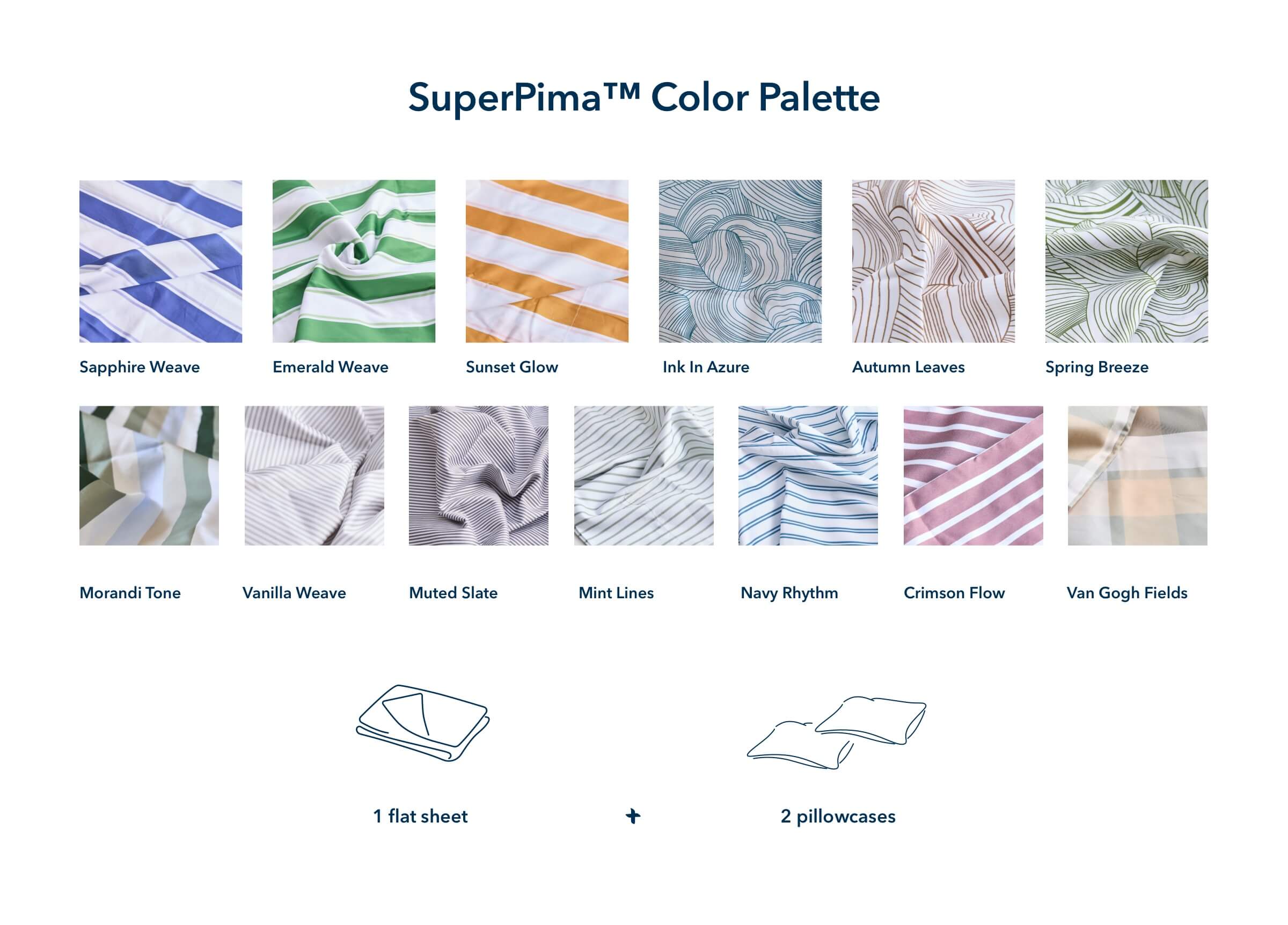 SuperPima™ Hand-Drawn Line Sheet Set