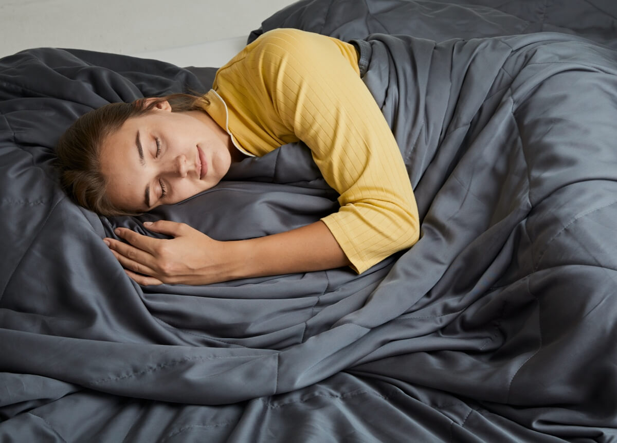 Pine Grey Silk Cooling Blanket - Final Sale