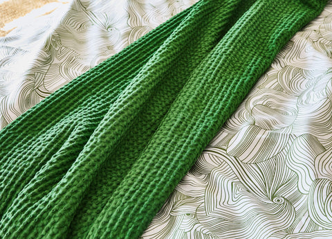 Egyptian Cotton Waffle Weave Blanket
