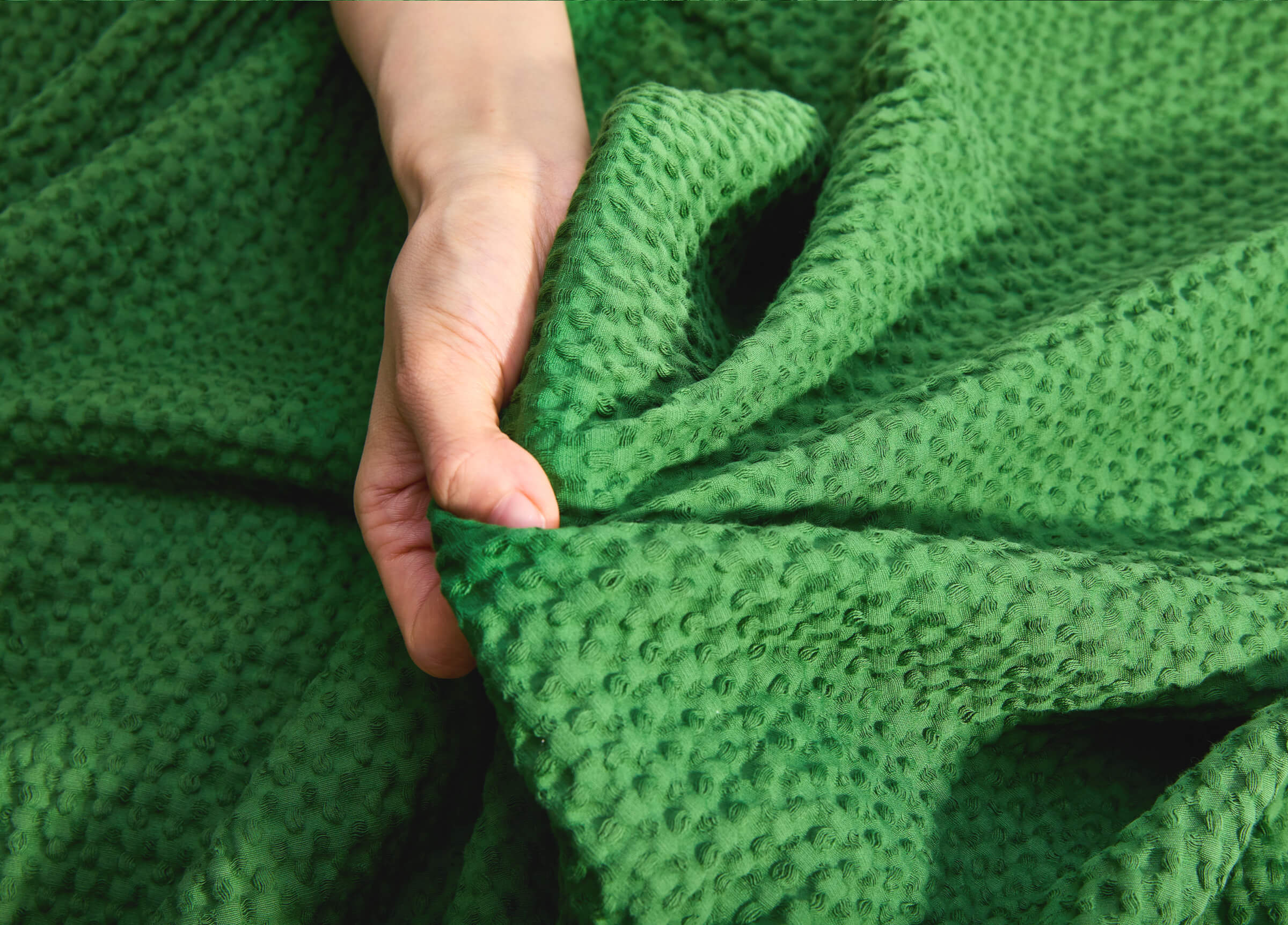 Egyptian Cotton Waffle Weave Blanket