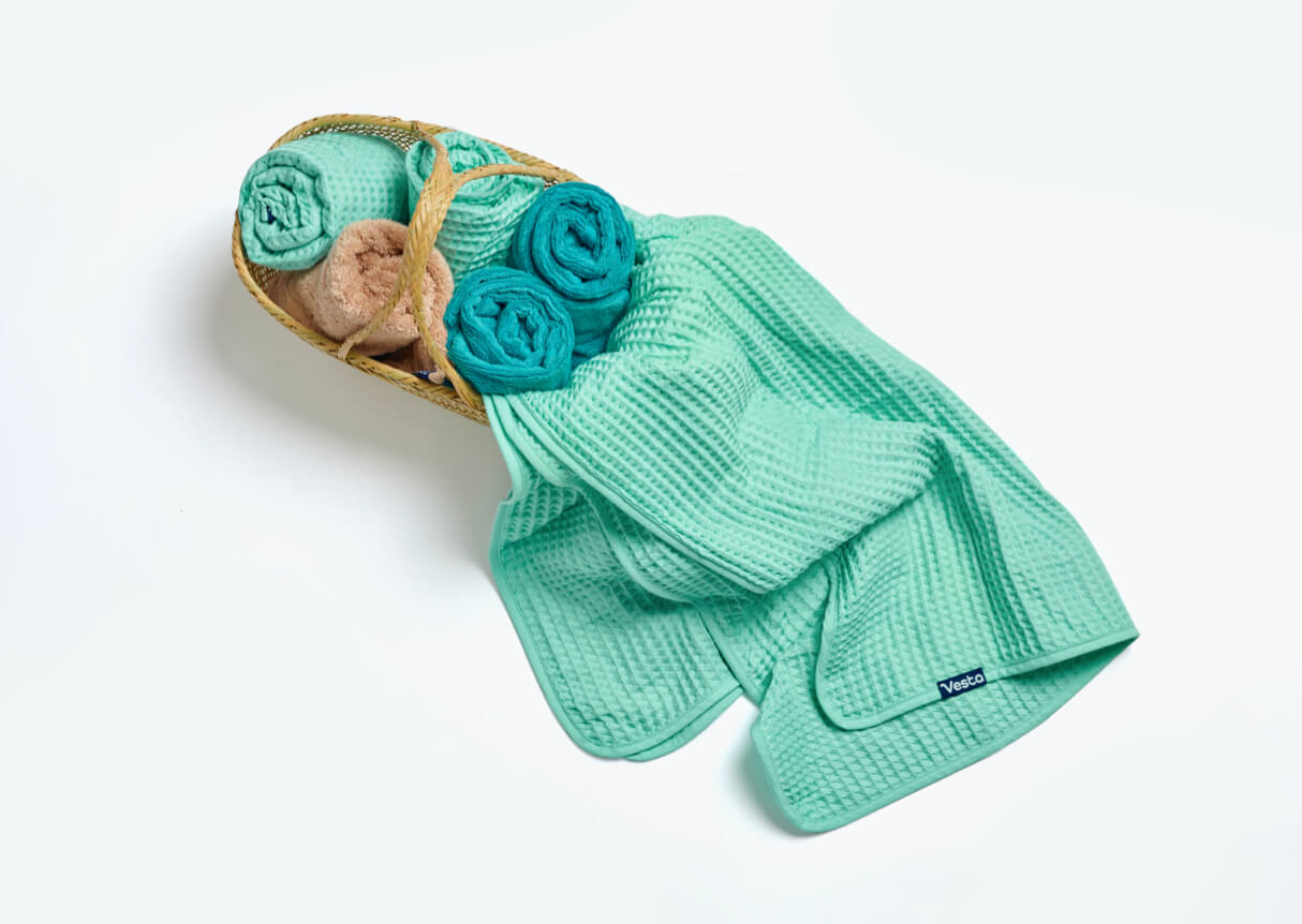 Soft Waffle Egyptian Cotton Towel Set