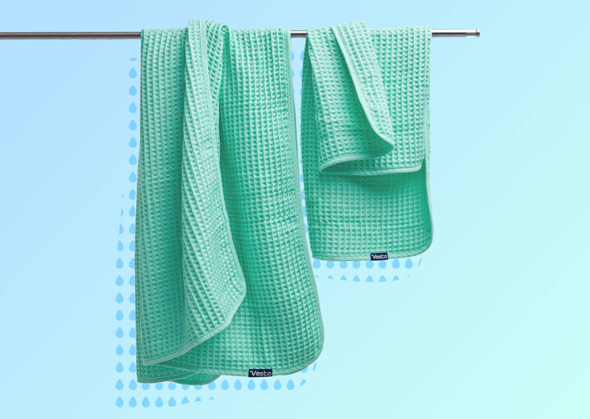 Soft Waffle Egyptian Cotton Towel Set