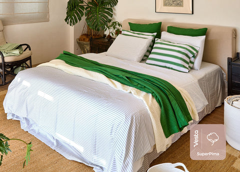 SuperPima™ Delicate Line Duvet Cover