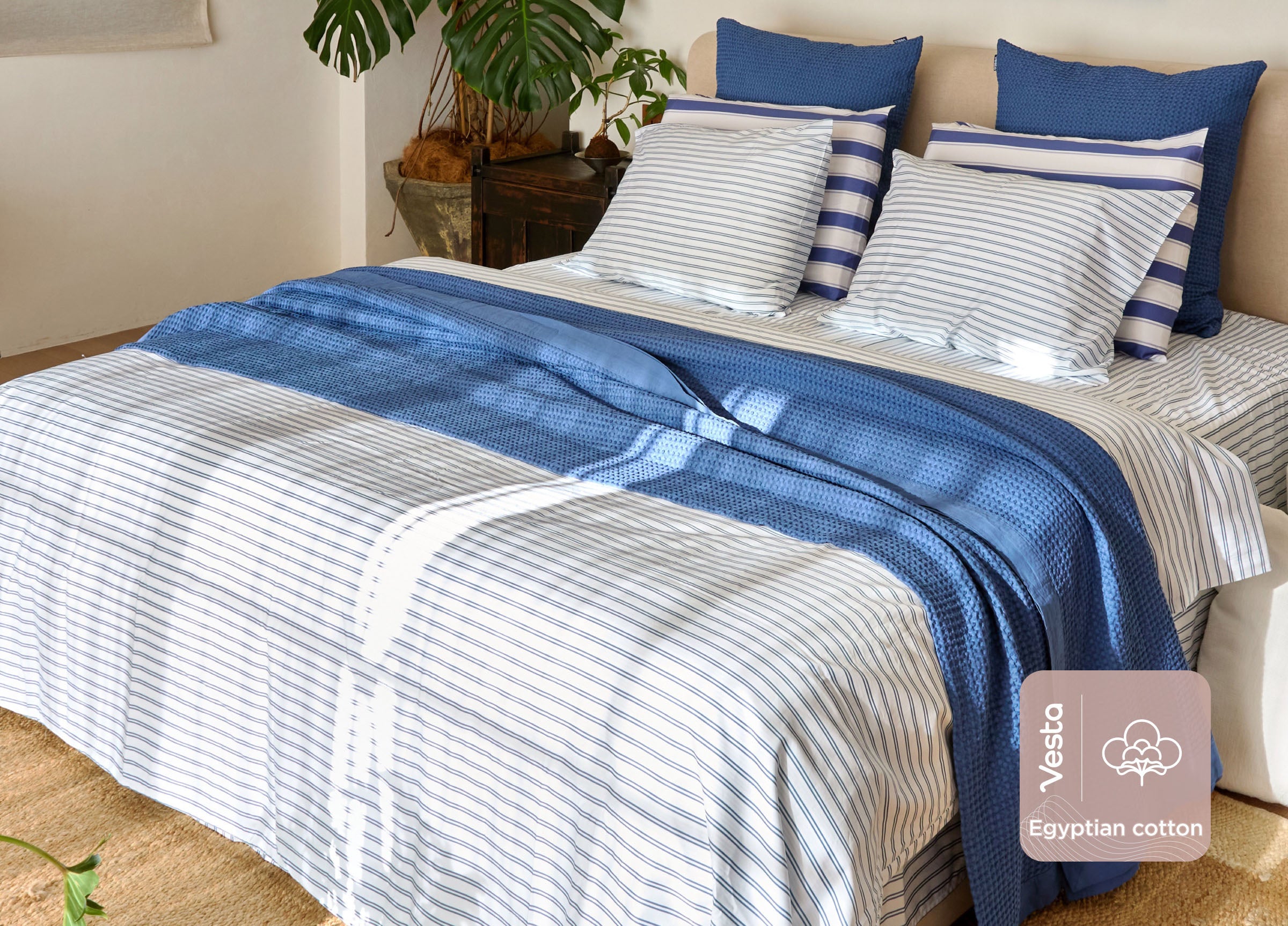 Egyptian Cotton Line Flat Sheet