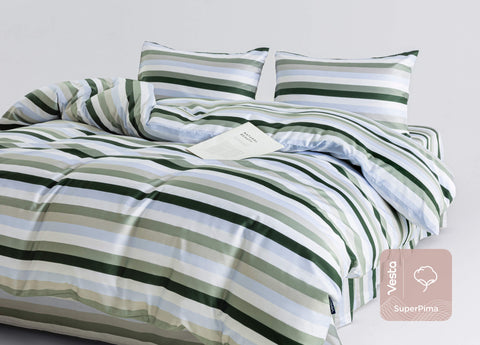 SuperPima™ Morandi Stripe Sheet Set