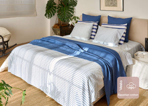 Egyptian Cotton Line Duvet Cover