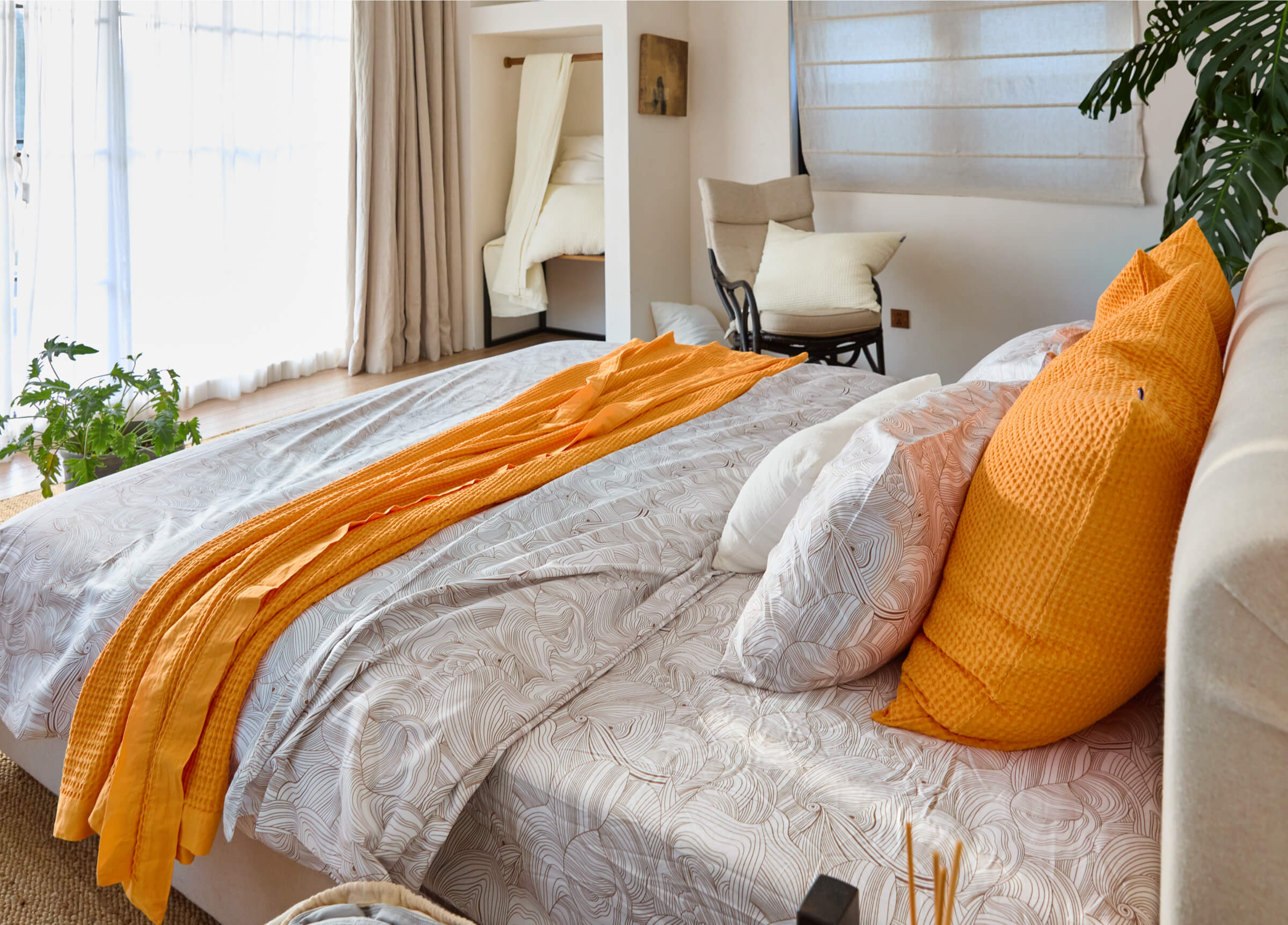 SuperPima™ Hand-Drawn Line Duvet Cover