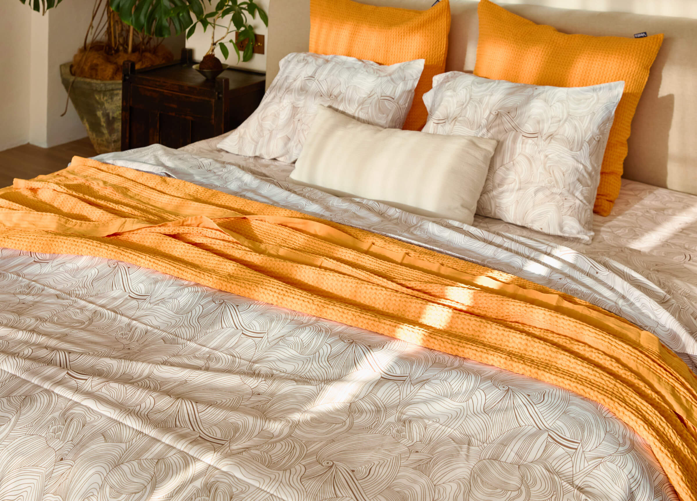 SuperPima™ Hand-Drawn Line Duvet Cover