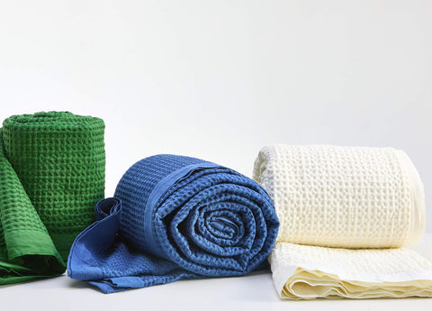 Egyptian Cotton Waffle Weave Blanket