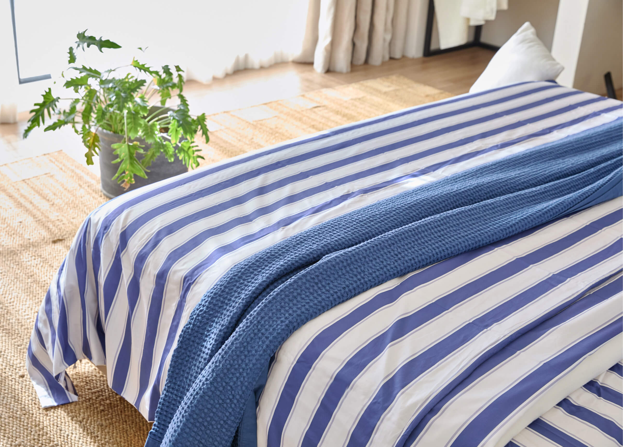 SuperPima™ Striped Duvet Cover