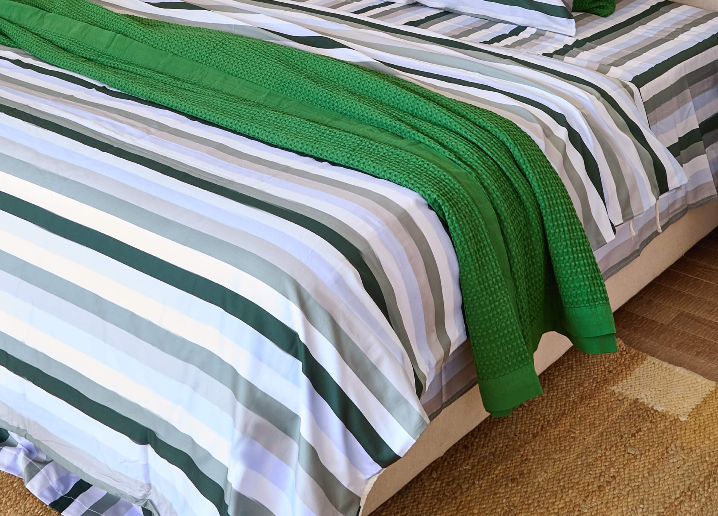 SuperPima™ Morandi Stripe Fitted Sheet
