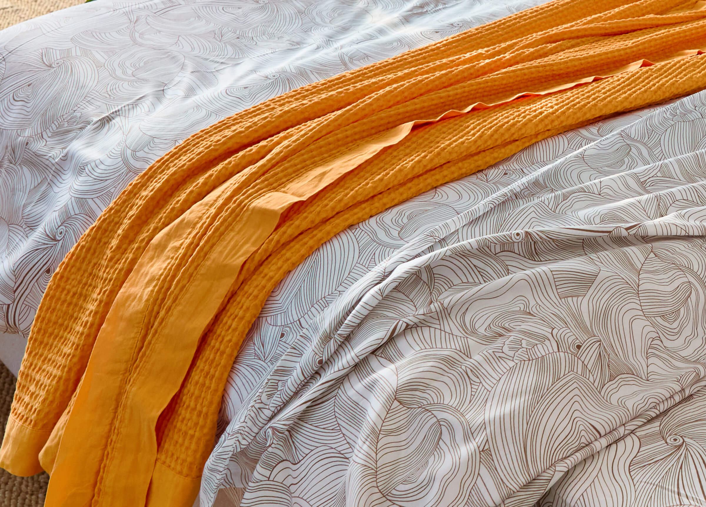 SuperPima™ Hand-Drawn Line Duvet Cover