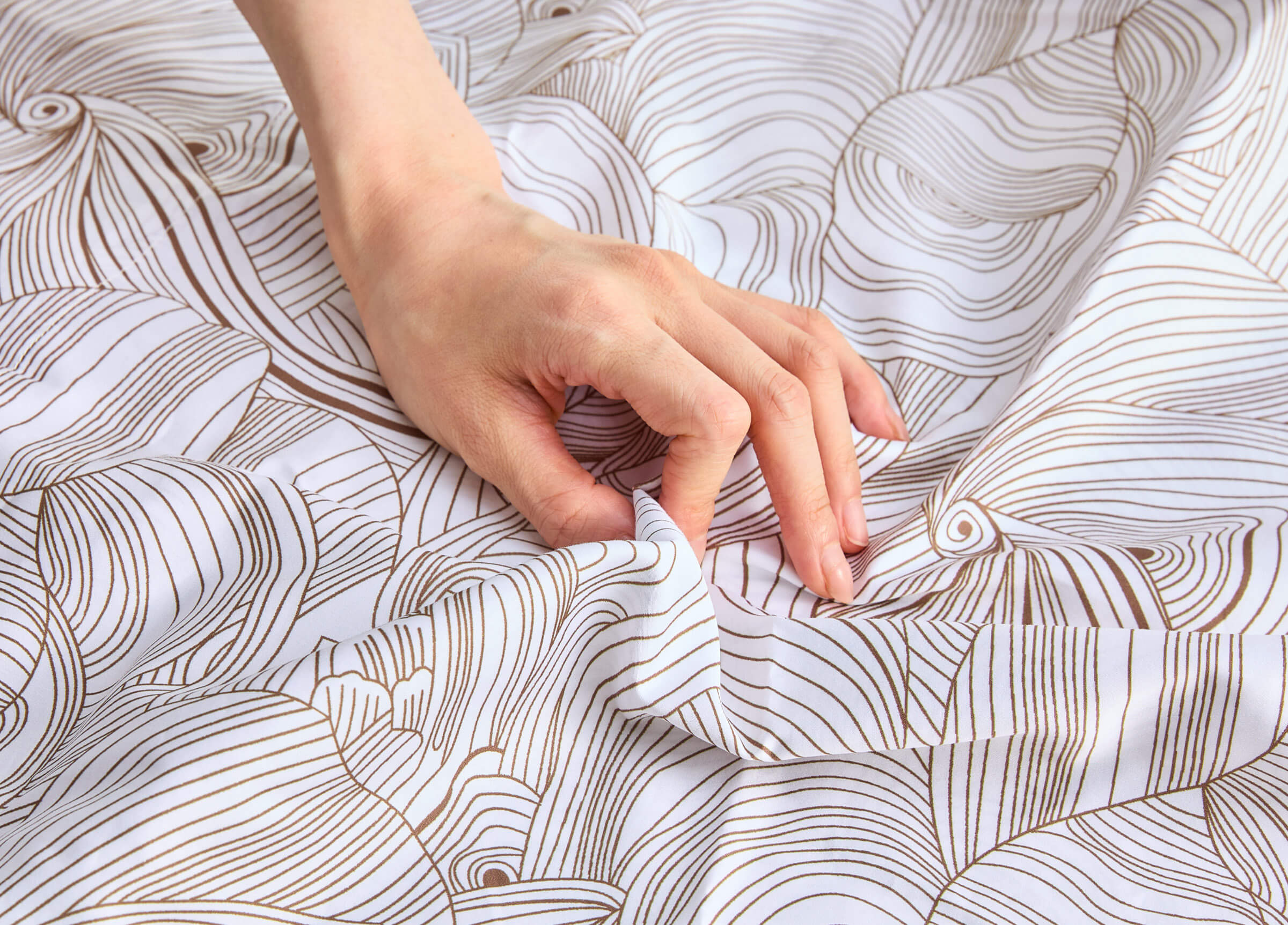SuperPima™ Hand-Drawn Line Duvet Cover