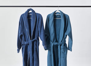 Luxe Ribbed Egyptian Cotton Bath Robe