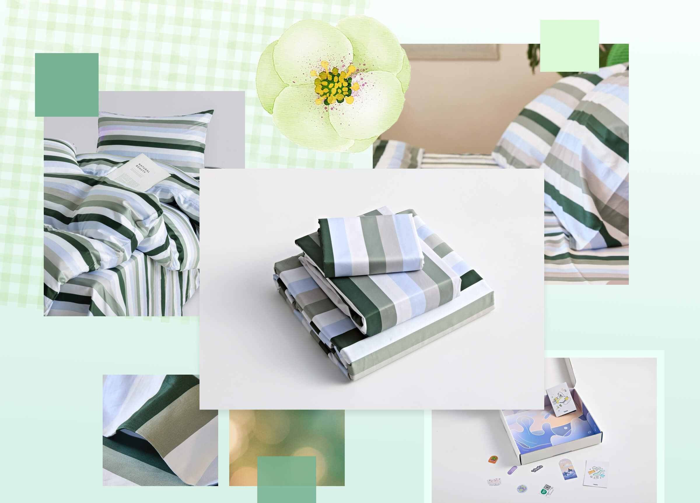 SuperPima™ Morandi Stripe Sheet Set