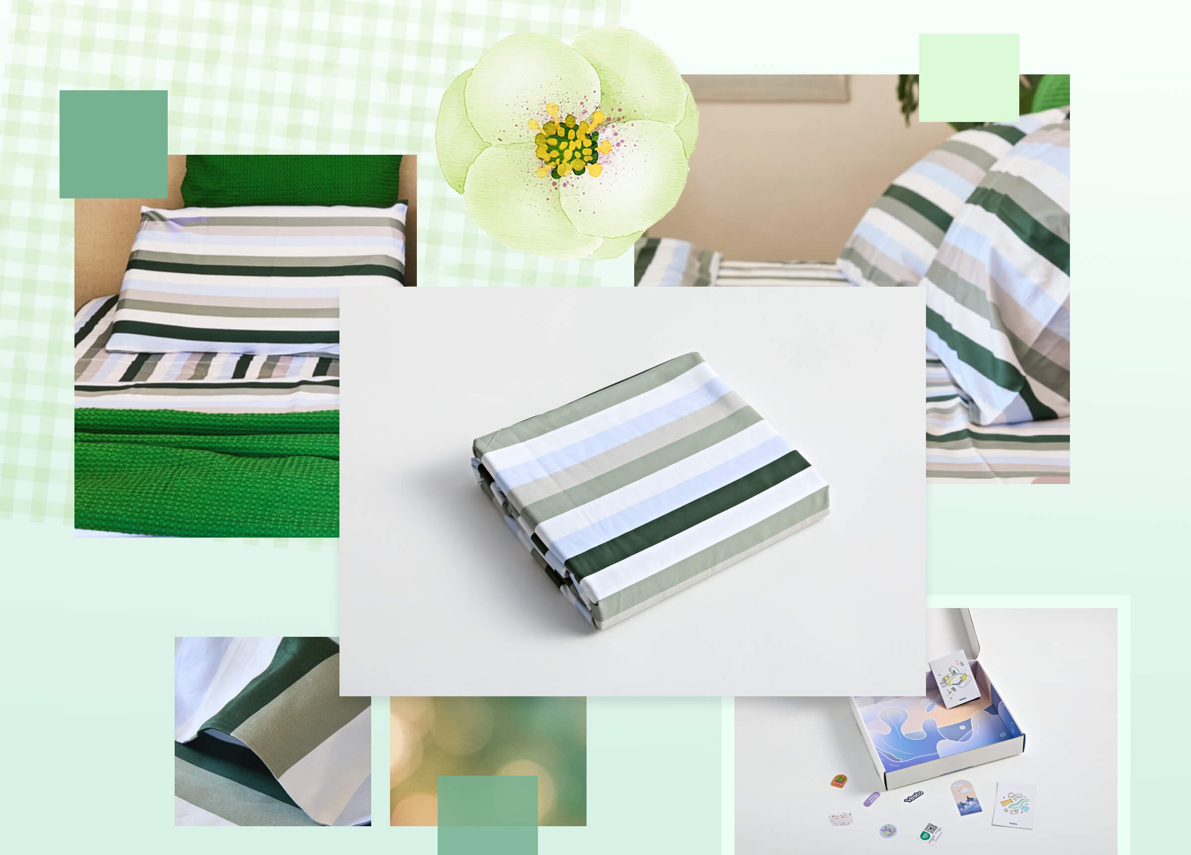 Morandi Tone Fitted Sheet - Final Sale