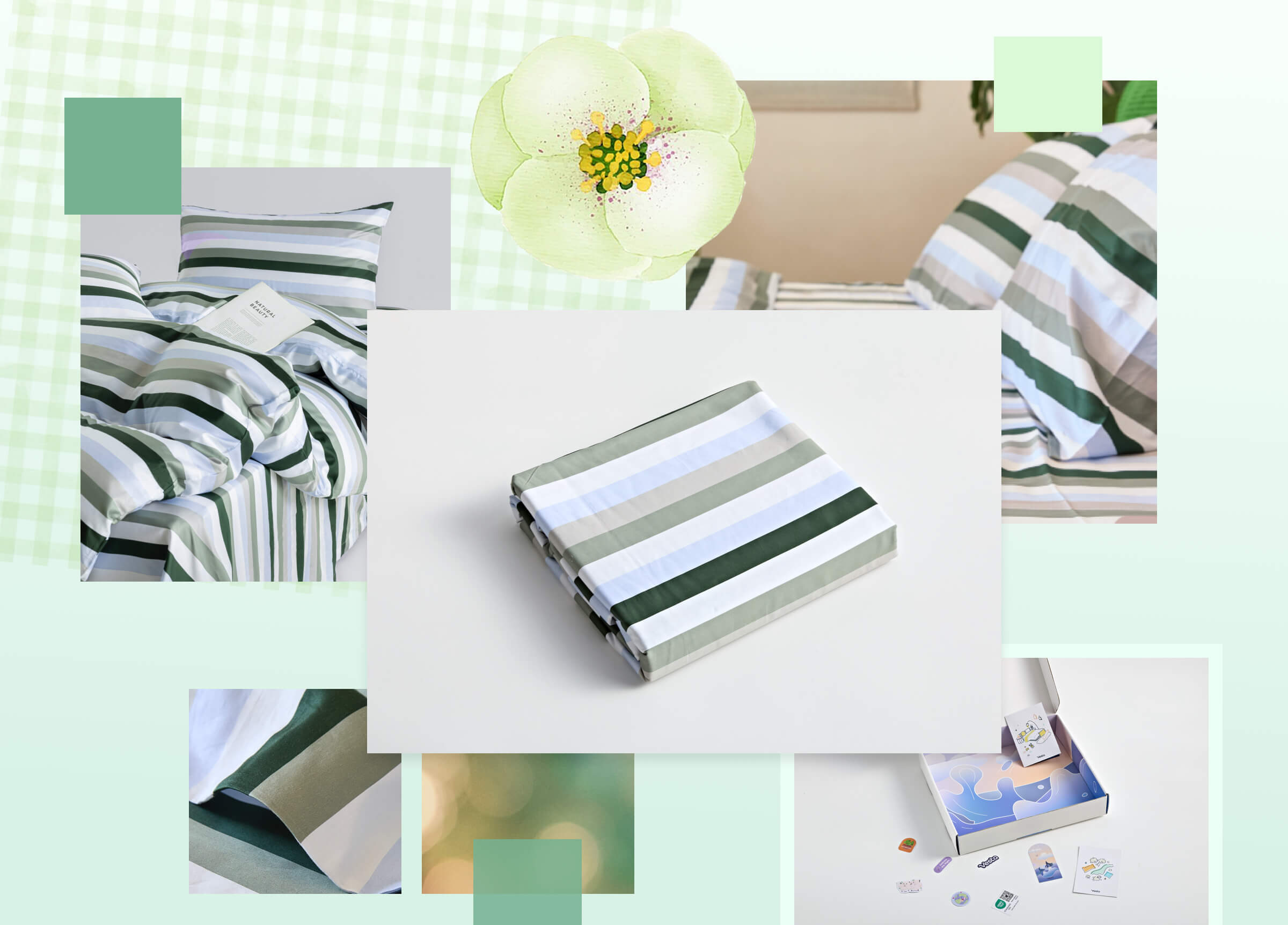 SuperPima™ Morandi Stripe Duvet Cover