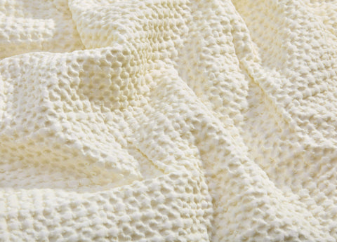 Egyptian Cotton Waffle Weave Blanket