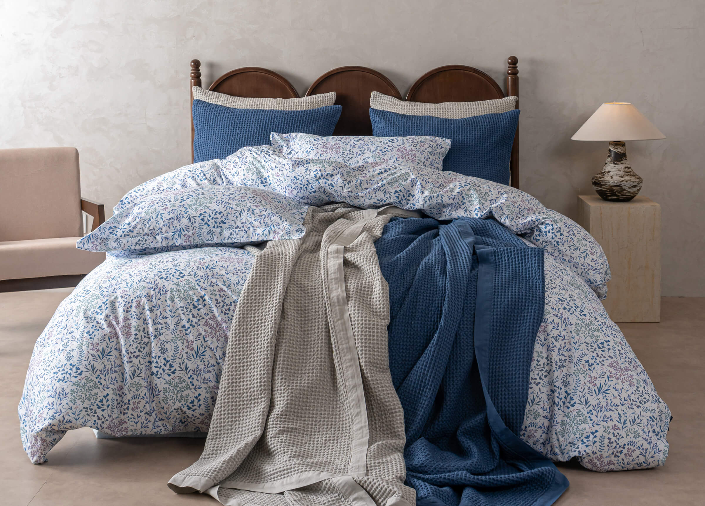 Long-Staple Cotton Print Sheet Set