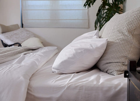 Muted Slate Cotton Pillowcase Set - Final Sale