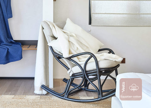 Egyptian Cotton Waffle Weave Blanket