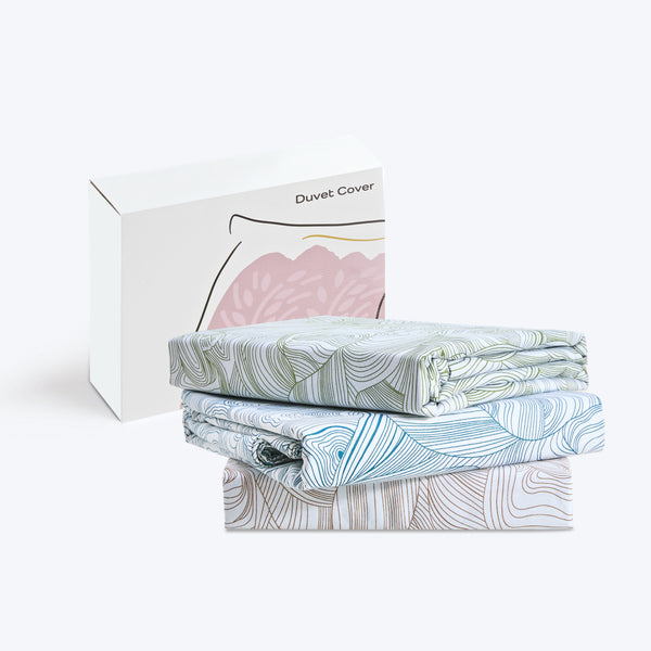 SuperPima™ Hand-Drawn Line Duvet Cover