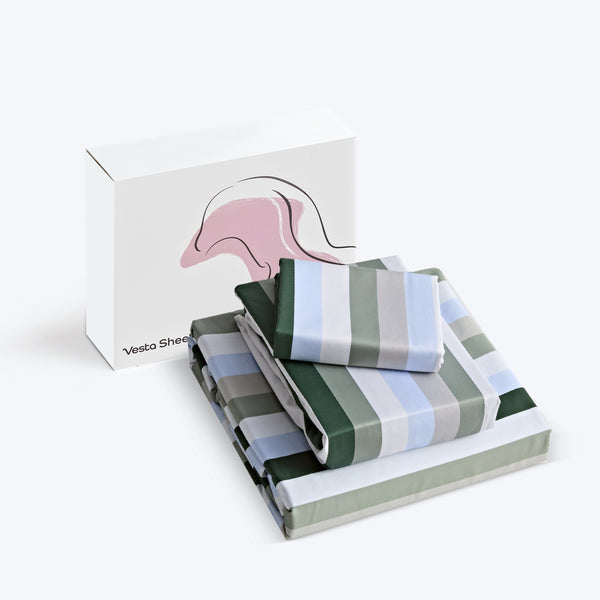 SuperPima™ Morandi Stripe Sheet Set