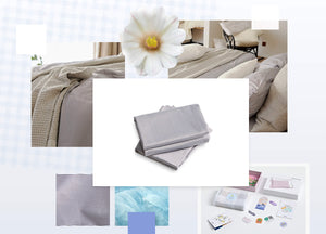Muted Slate Cotton Pillowcase Set - Final Sale