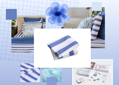 Sapphire Weave Cotton Pillowcase Set - Final Sale