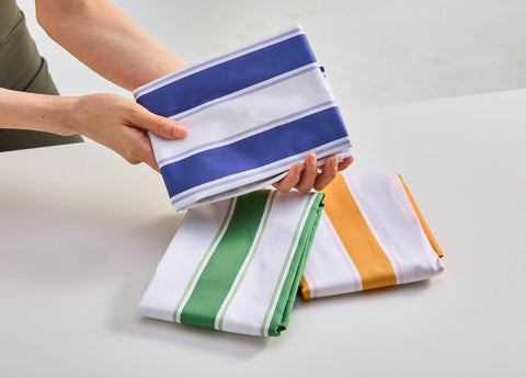 Sapphire Weave Cotton Pillowcase Set - Final Sale