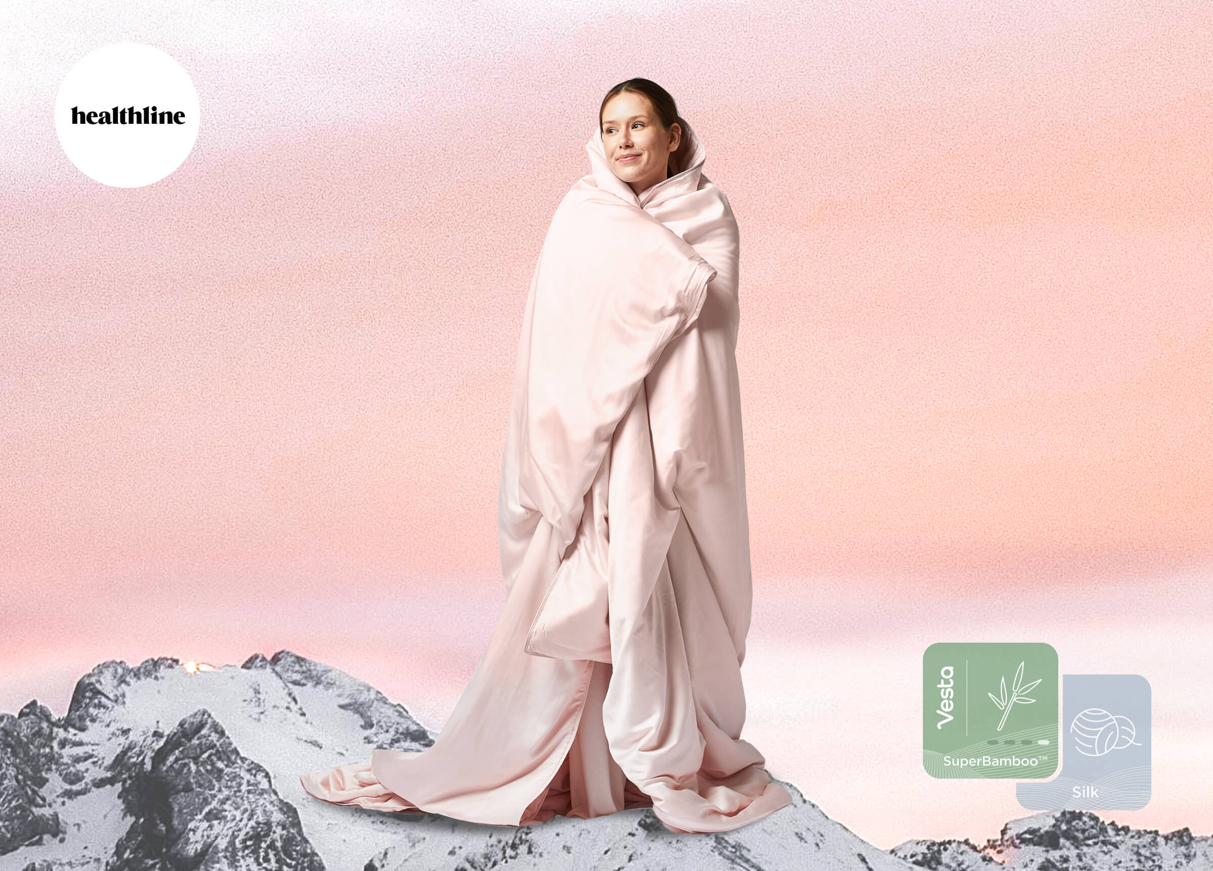 Washable Premium Silk Cooling Blanket Rainbow