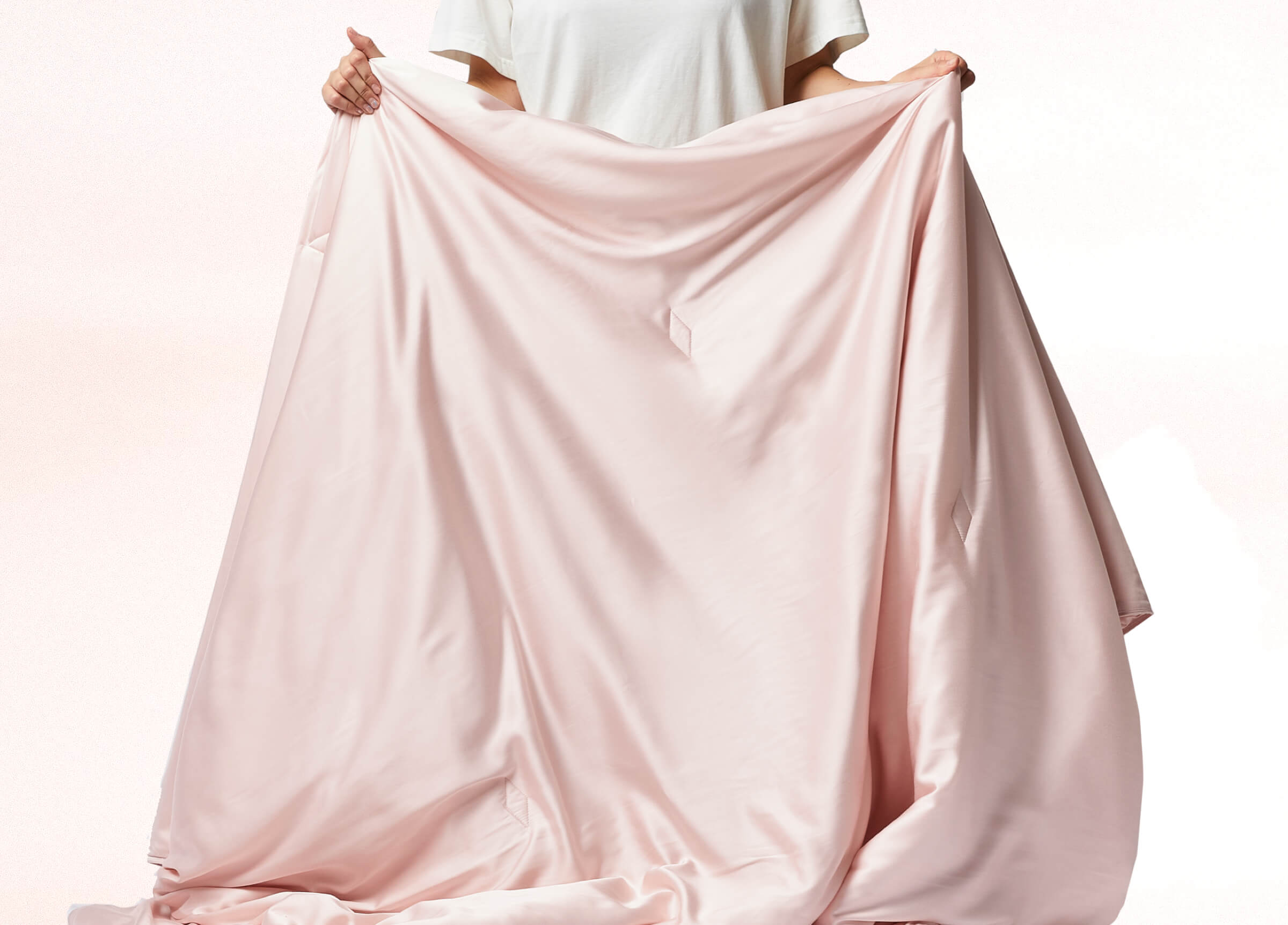 Heavenly Pink Silk Blanket - Queen Size