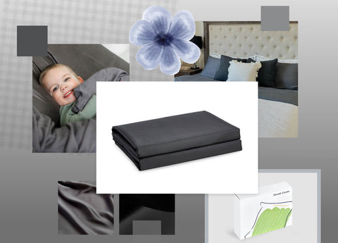 Stardust Grey Duvet Cover - Final Sale