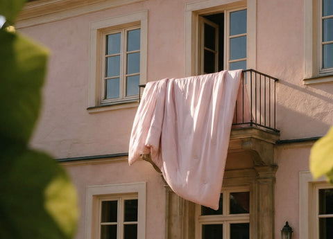 Heavenly Pink Silk Blanket - Queen Size